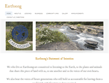 Tablet Screenshot of earthsong.cc